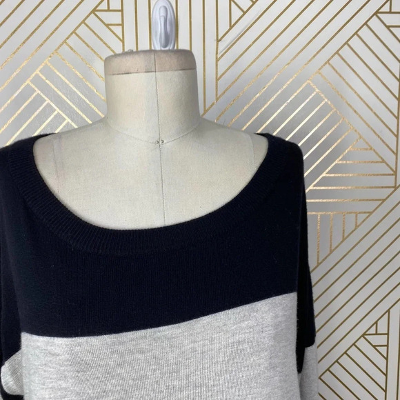 ATM Anthony Thomas Melillo Rugby Stripe Sweater Dress in‎ Black & Gray Size US S - Picture 3 of 12